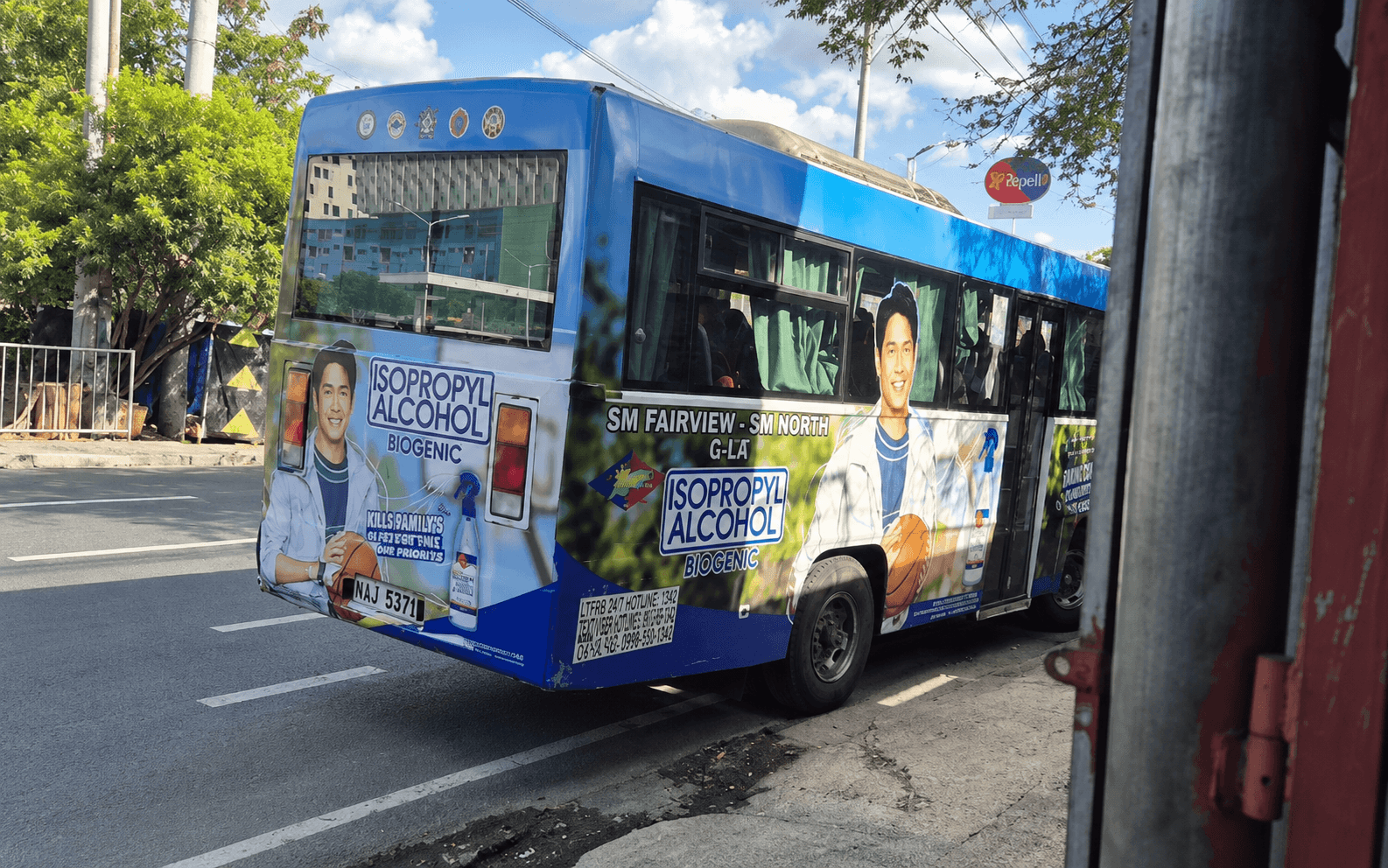 Isopropyl Alcohol Bus Wrap